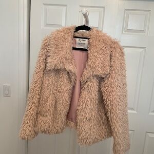 Dylan pink Faux Fur Jacket